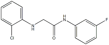 2-[(2-chlorophenyl)amino]-N-(3-fluorophenyl)acetamide Struktur