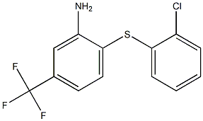 2-[(2-chlorophenyl)sulfanyl]-5-(trifluoromethyl)aniline Struktur