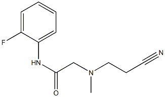 2-[(2-cyanoethyl)(methyl)amino]-N-(2-fluorophenyl)acetamide Struktur