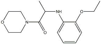 2-[(2-ethoxyphenyl)amino]-1-(morpholin-4-yl)propan-1-one Struktur