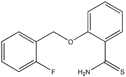 2-[(2-fluorobenzyl)oxy]benzenecarbothioamide Struktur