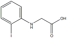 2-[(2-iodophenyl)amino]acetic acid Struktur