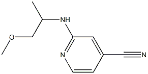 2-[(2-methoxy-1-methylethyl)amino]isonicotinonitrile Struktur