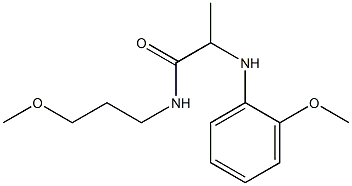 2-[(2-methoxyphenyl)amino]-N-(3-methoxypropyl)propanamide Struktur