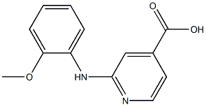 2-[(2-methoxyphenyl)amino]pyridine-4-carboxylic acid Struktur