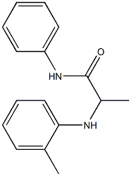 2-[(2-methylphenyl)amino]-N-phenylpropanamide Struktur