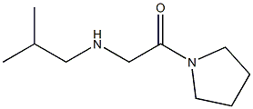 2-[(2-methylpropyl)amino]-1-(pyrrolidin-1-yl)ethan-1-one Struktur