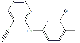 2-[(3,4-dichlorophenyl)amino]pyridine-3-carbonitrile Struktur