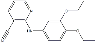 2-[(3,4-diethoxyphenyl)amino]nicotinonitrile Struktur