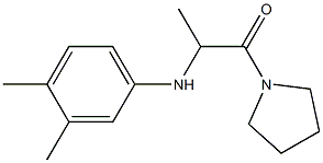 2-[(3,4-dimethylphenyl)amino]-1-(pyrrolidin-1-yl)propan-1-one Struktur