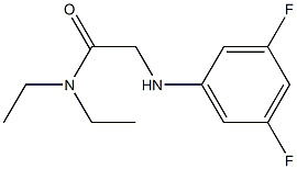 2-[(3,5-difluorophenyl)amino]-N,N-diethylacetamide Struktur