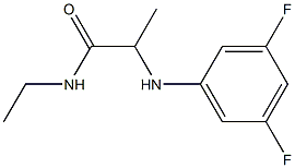 2-[(3,5-difluorophenyl)amino]-N-ethylpropanamide Struktur