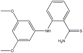 2-[(3,5-dimethoxyphenyl)amino]benzene-1-carbothioamide Struktur