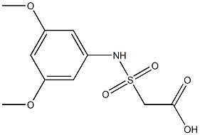 2-[(3,5-dimethoxyphenyl)sulfamoyl]acetic acid Struktur