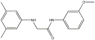 2-[(3,5-dimethylphenyl)amino]-N-(3-methoxyphenyl)acetamide Struktur