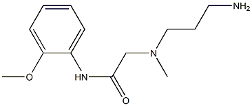 2-[(3-aminopropyl)(methyl)amino]-N-(2-methoxyphenyl)acetamide Struktur