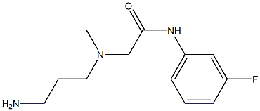 2-[(3-aminopropyl)(methyl)amino]-N-(3-fluorophenyl)acetamide Struktur