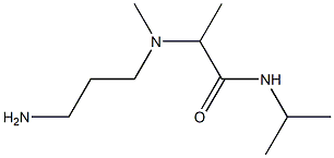 2-[(3-aminopropyl)(methyl)amino]-N-(propan-2-yl)propanamide Struktur