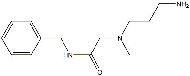 2-[(3-aminopropyl)(methyl)amino]-N-benzylacetamide Struktur