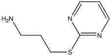 2-[(3-aminopropyl)sulfanyl]pyrimidine Struktur