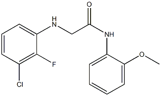 2-[(3-chloro-2-fluorophenyl)amino]-N-(2-methoxyphenyl)acetamide Struktur