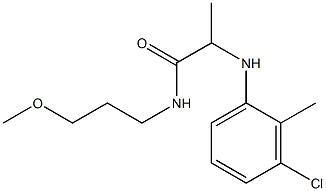 2-[(3-chloro-2-methylphenyl)amino]-N-(3-methoxypropyl)propanamide Struktur