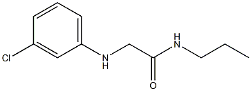 2-[(3-chlorophenyl)amino]-N-propylacetamide Struktur