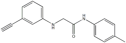 2-[(3-ethynylphenyl)amino]-N-(4-methylphenyl)acetamide Struktur