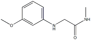 2-[(3-methoxyphenyl)amino]-N-methylacetamide Struktur