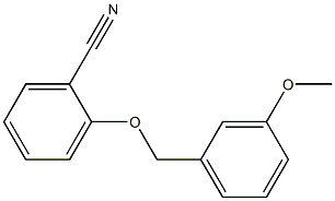 2-[(3-methoxyphenyl)methoxy]benzonitrile Struktur