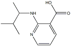 2-[(3-methylbutan-2-yl)amino]pyridine-3-carboxylic acid Struktur