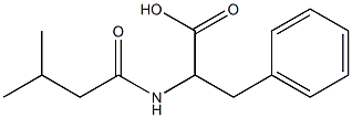 2-[(3-methylbutanoyl)amino]-3-phenylpropanoic acid Struktur