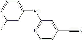 2-[(3-methylphenyl)amino]isonicotinonitrile Struktur