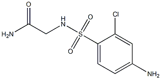 2-[(4-amino-2-chlorobenzene)sulfonamido]acetamide Struktur