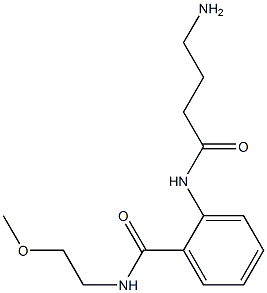 2-[(4-aminobutanoyl)amino]-N-(2-methoxyethyl)benzamide Struktur