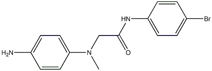 2-[(4-aminophenyl)(methyl)amino]-N-(4-bromophenyl)acetamide Struktur