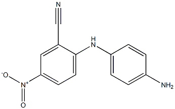 2-[(4-aminophenyl)amino]-5-nitrobenzonitrile Struktur