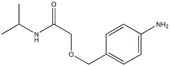 2-[(4-aminophenyl)methoxy]-N-(propan-2-yl)acetamide Struktur