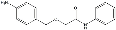 2-[(4-aminophenyl)methoxy]-N-phenylacetamide Struktur