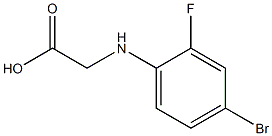 2-[(4-bromo-2-fluorophenyl)amino]acetic acid Struktur