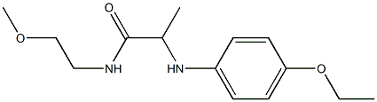 2-[(4-ethoxyphenyl)amino]-N-(2-methoxyethyl)propanamide Struktur