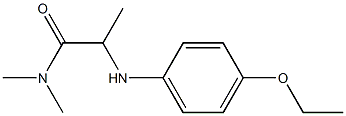 2-[(4-ethoxyphenyl)amino]-N,N-dimethylpropanamide Struktur