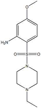 2-[(4-ethylpiperazine-1-)sulfonyl]-5-methoxyaniline Struktur