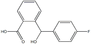 2-[(4-fluorophenyl)(hydroxy)methyl]benzoic acid Struktur