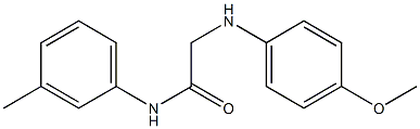 2-[(4-methoxyphenyl)amino]-N-(3-methylphenyl)acetamide Struktur