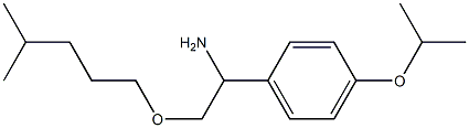 2-[(4-methylpentyl)oxy]-1-[4-(propan-2-yloxy)phenyl]ethan-1-amine Struktur