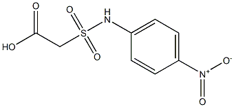 2-[(4-nitrophenyl)sulfamoyl]acetic acid Struktur