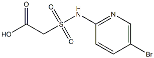 2-[(5-bromopyridin-2-yl)sulfamoyl]acetic acid Struktur