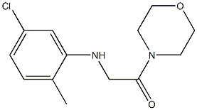 2-[(5-chloro-2-methylphenyl)amino]-1-(morpholin-4-yl)ethan-1-one Struktur