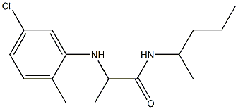 2-[(5-chloro-2-methylphenyl)amino]-N-(pentan-2-yl)propanamide Struktur